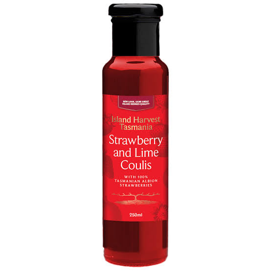 Island harvest Tasmania strawberry and lime coulis