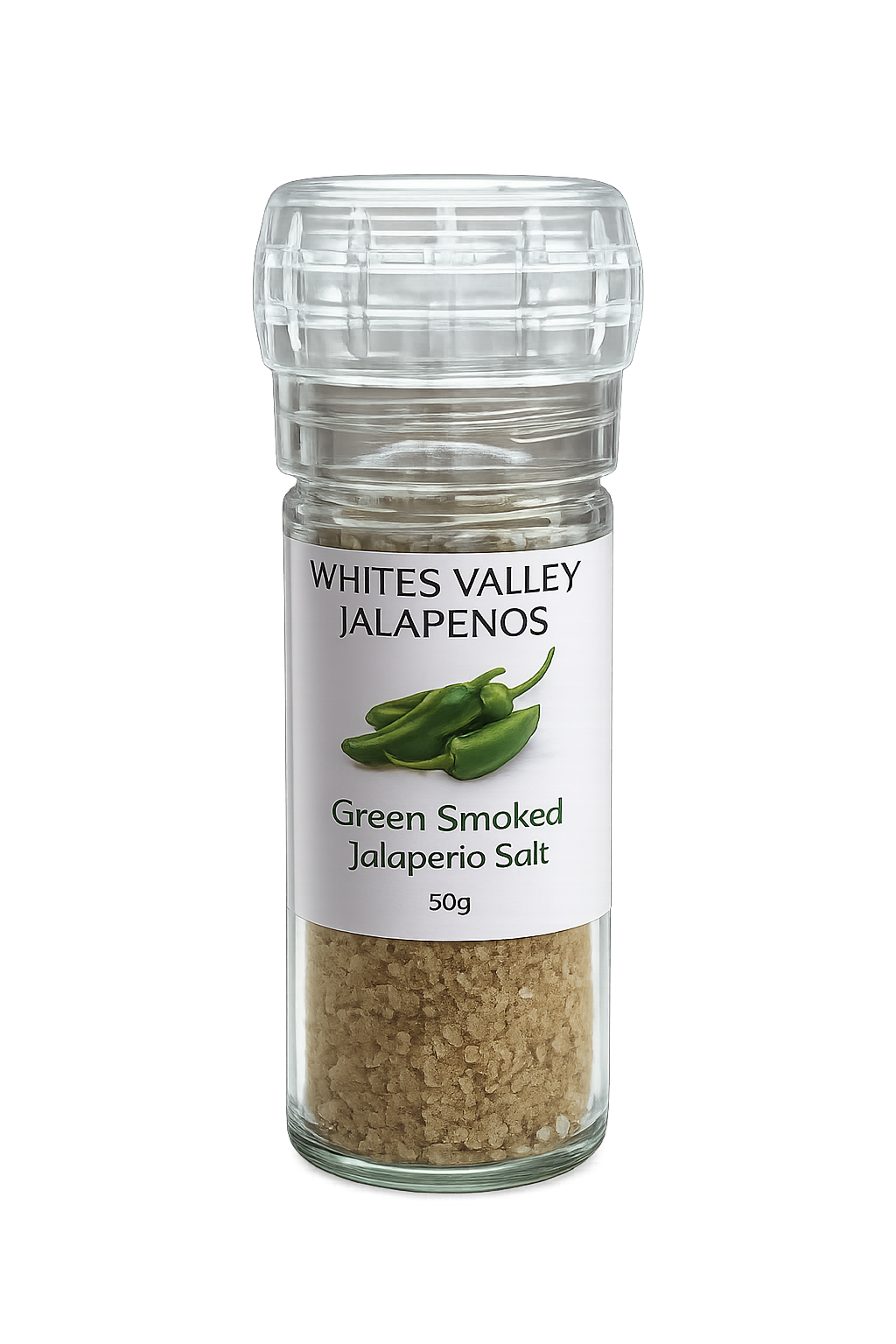Green Smoked Jalapeno Salt White Valley Jalapenos
