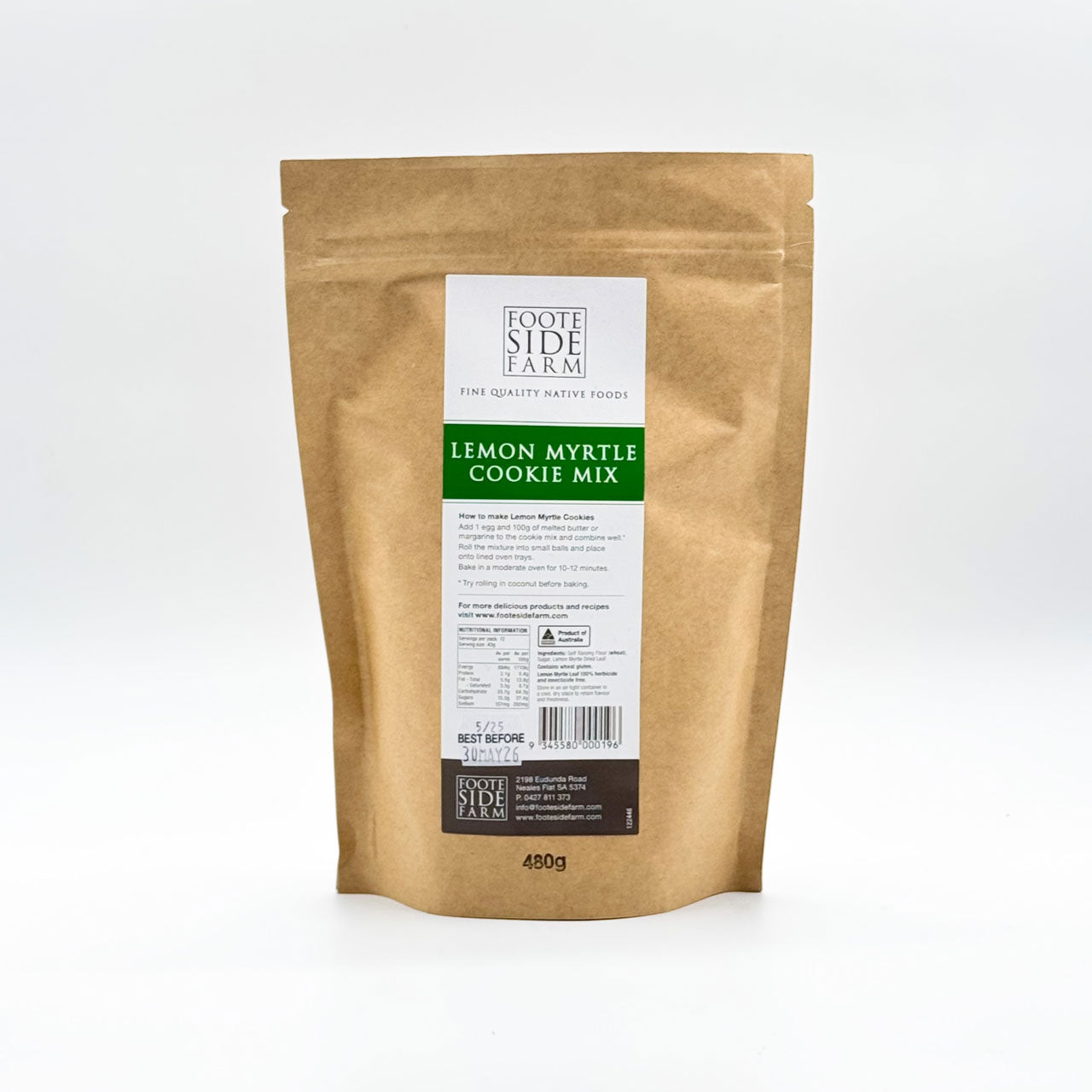 Lemon Myrtle Cookie Mix