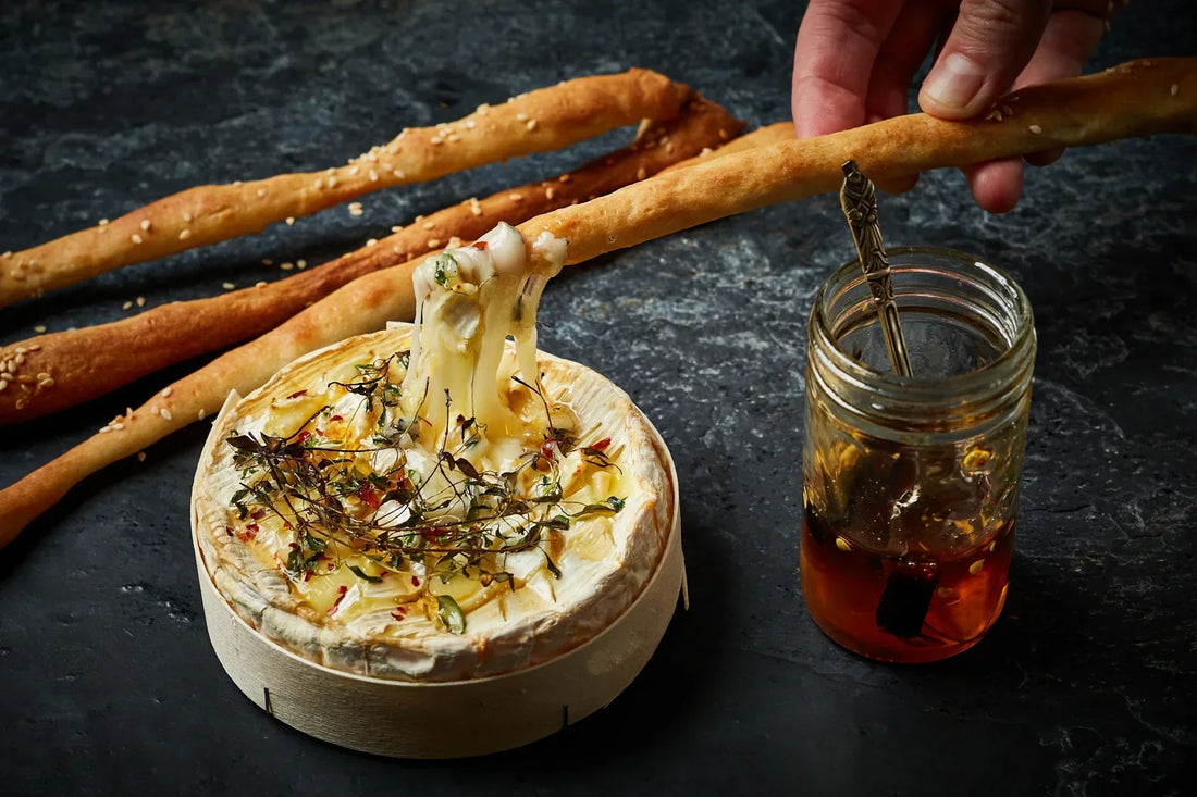 Baked Camembert with Chilli Honey