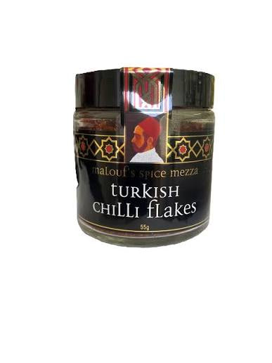 Turkish chilli flakes Maloufs spice mezza 55g￼