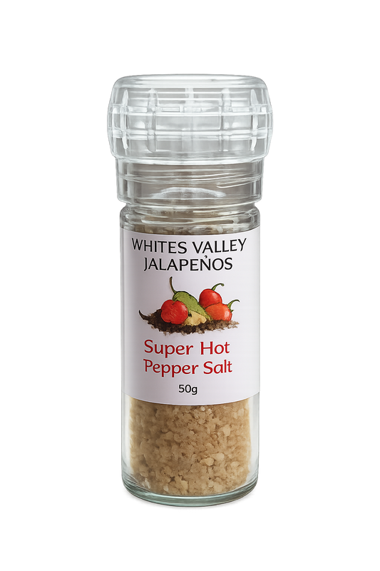 Super Hot Pepper Salt White Valley Jalapenos