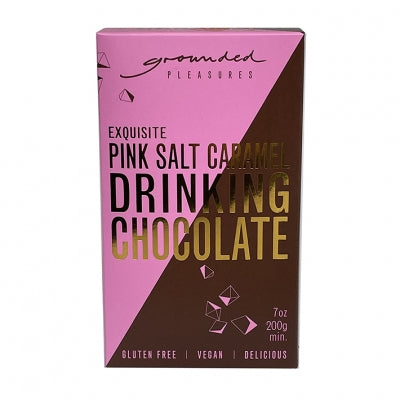 Pink salt caramel drinking chocolate ￼