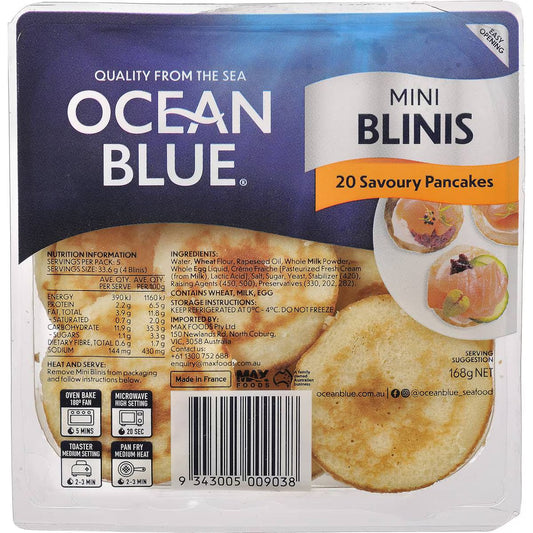 Ocean Blue Mini Blinis 168g