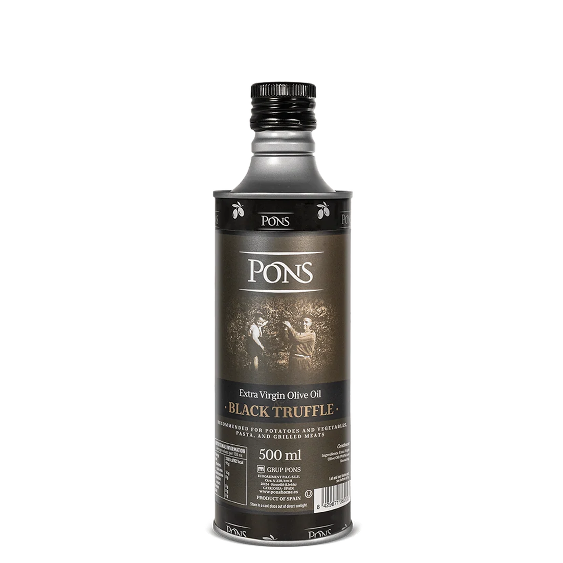 PONS Olive Oil Infused with Black Truffle 500 ml